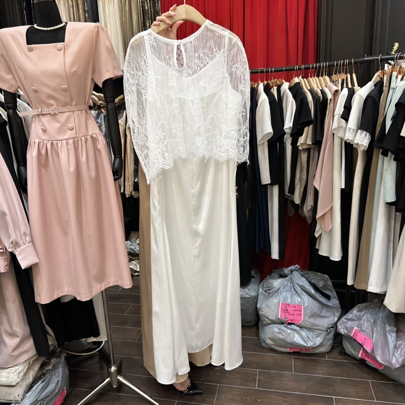 HERISH韓國直郵女裝新款推薦26夏季休閑套裝兩件套蕾絲緞面Haute-Herish-Q套裝
