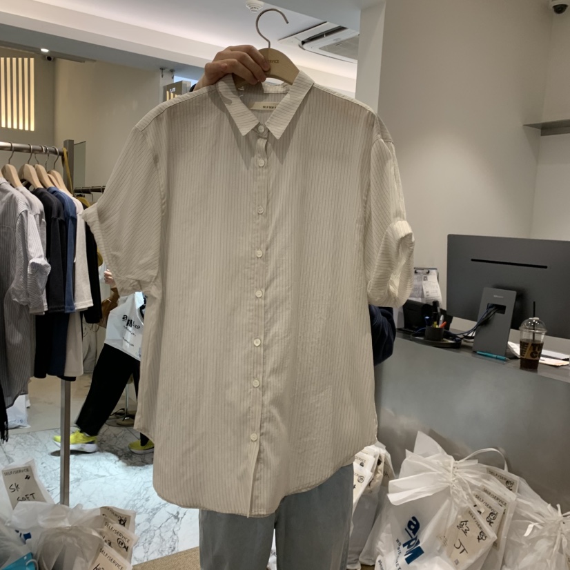 SELF SERVICE韓國東大門代購女裝新款人氣熱賣襯衫蕾絲衫SELF SERVICE襯衫/蕾絲衫圖色1