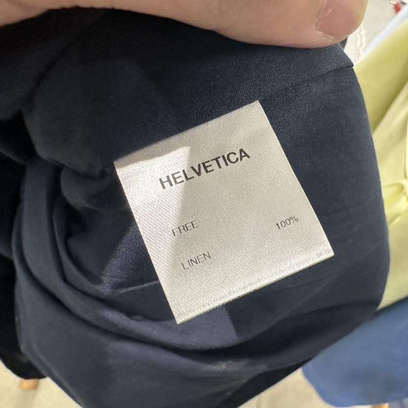 HELVETICA韓國直郵實拍女裝新品時尚推薦職業連衣裙亞麻布HELVETICA連衣裙