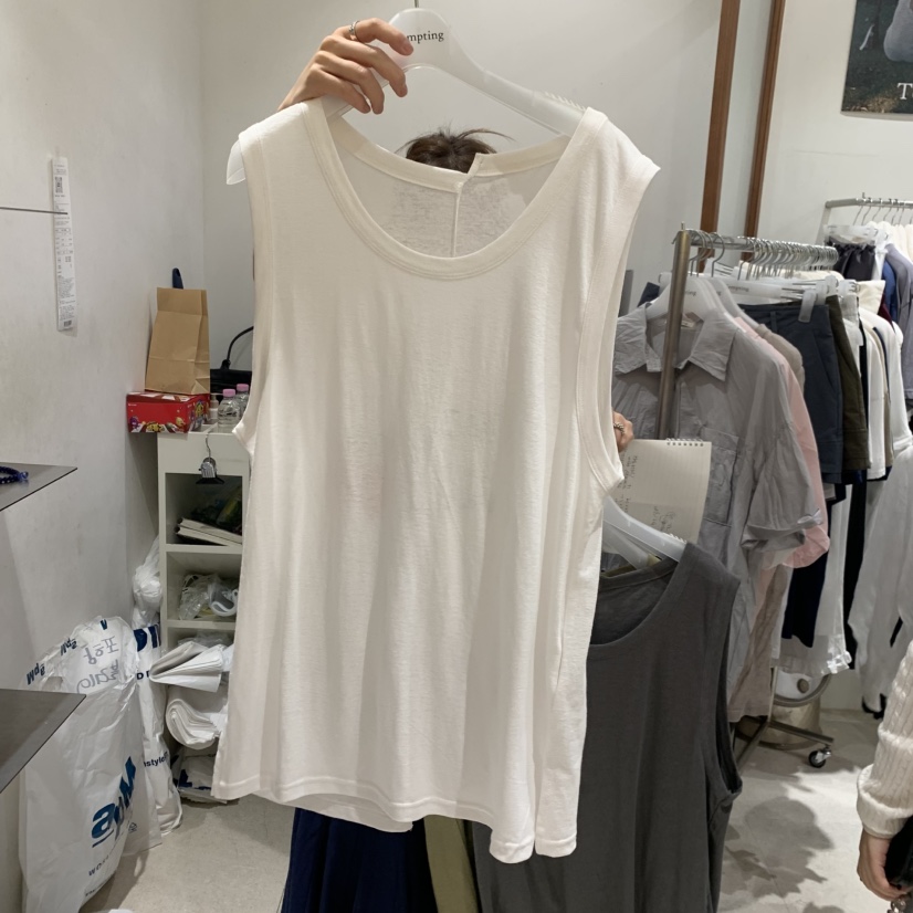 TEMPTING韓國直郵女裝新品熱賣休閑推薦人氣吊帶背心亞麻布TEMPTING吊帶/背心圖色1