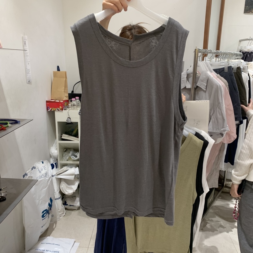 TEMPTING韓國直郵女裝新品熱賣休閑推薦人氣吊帶背心亞麻布TEMPTING吊帶/背心圖色2