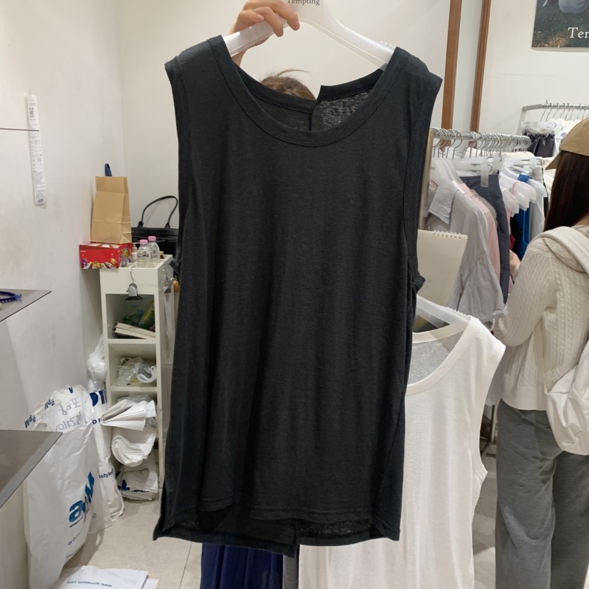 TEMPTING韓國直郵女裝新品熱賣休閑推薦人氣吊帶背心亞麻布TEMPTING吊帶/背心圖色4