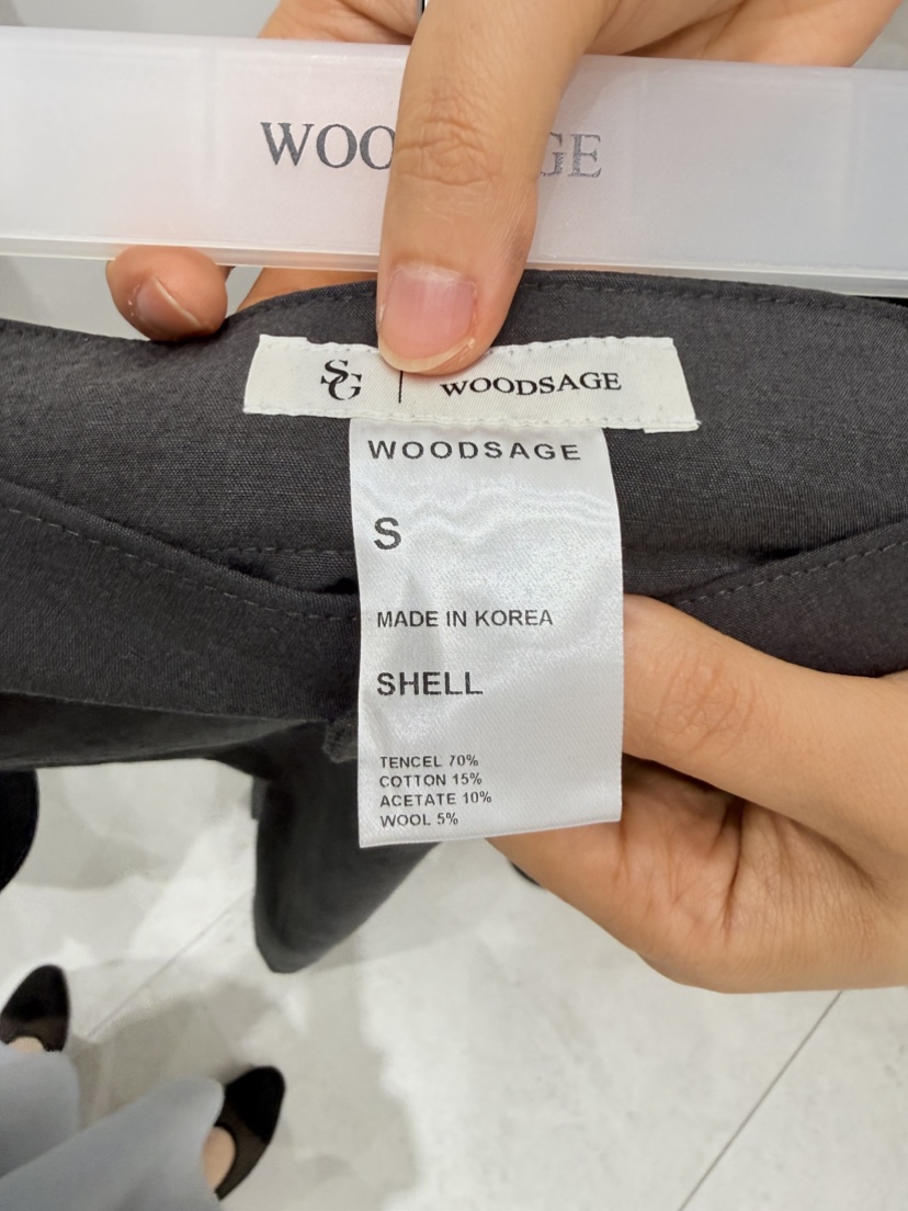 WOOD SAGE韓國直郵實拍女裝新品熱賣推薦休閑26春夏休閑褲WOOD SAGE休閑褲