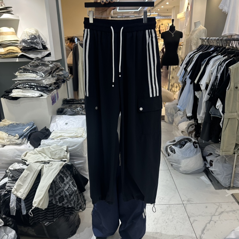 空韓國東大門代購女裝新品推薦26春夏人氣職業熱賣休閑褲BAKHA休閑褲圖色2深藍色
