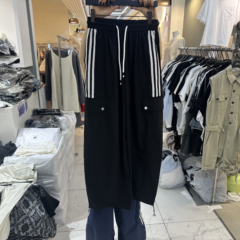 空韓國東大門代購女裝新品推薦26春夏人氣職業熱賣休閑褲BAKHA休閑褲圖色3黑色