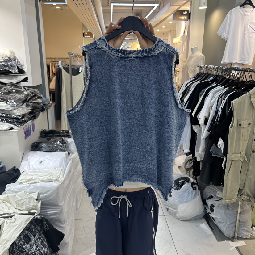 空韓國直郵女士新款人氣26夏季推薦休閑26春夏職業馬甲網狀BAKHA馬甲