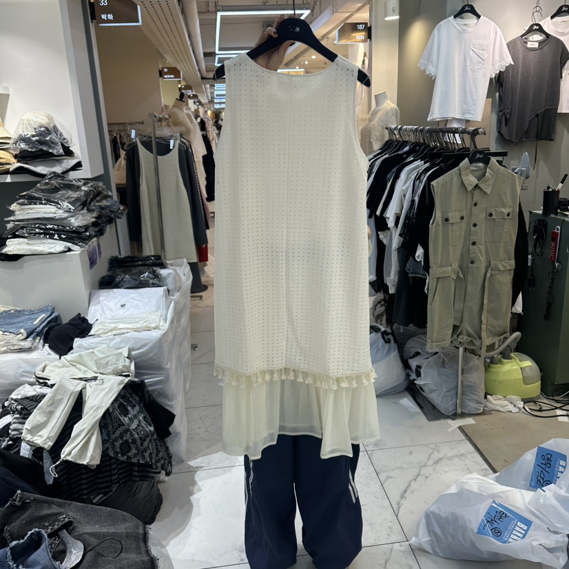空韓國直郵實拍女士新品推薦休閑26夏季時尚熱賣連衣裙流蘇BAKHA連衣裙