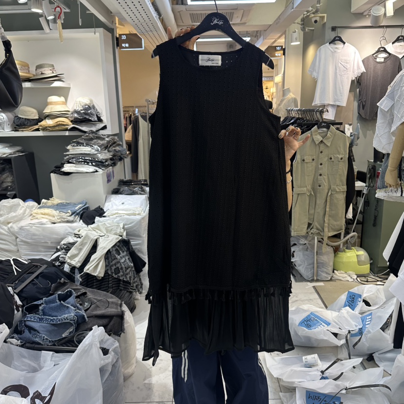 空韓國直郵實拍女士新品推薦休閑26夏季時尚熱賣連衣裙流蘇BAKHA連衣裙圖色2