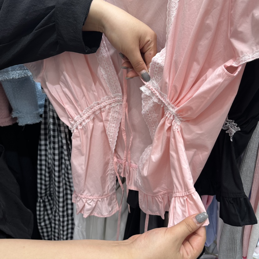 J.RITZY東大門實拍韓國女裝新品職業襯衫蕾絲衫不含項鏈蕾絲J.RITZY襯衫/蕾絲衫