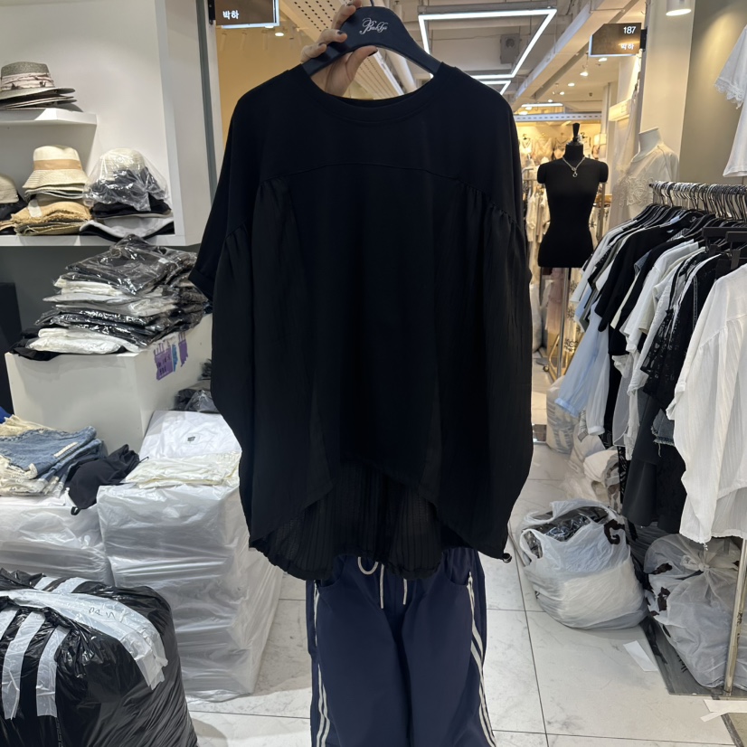 空韓國直郵實拍女士新品推薦熱賣人氣時尚職業26夏季26春夏T恤BAKHAT恤圖色2