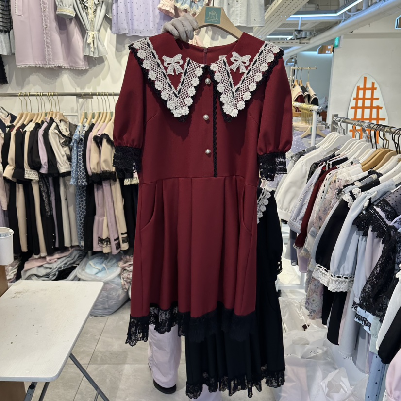 PAPA韓國東大門代購女裝新品推薦職業人氣26夏季休閑連衣裙Papaine/HALMADE連衣裙圖色2