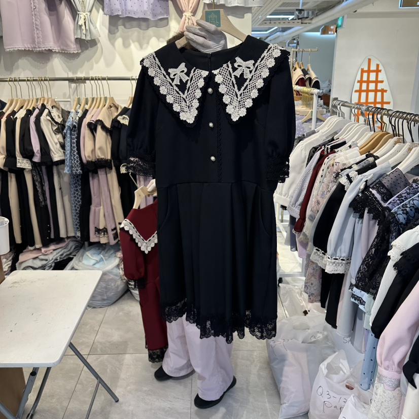 PAPA韓國東大門代購女裝新品推薦職業人氣26夏季休閑連衣裙Papaine/HALMADE連衣裙圖色3