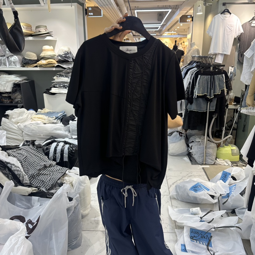 空韓國直郵實拍女裝新品人氣熱賣休閑推薦時尚職業26春夏T恤BAKHAT恤圖色2