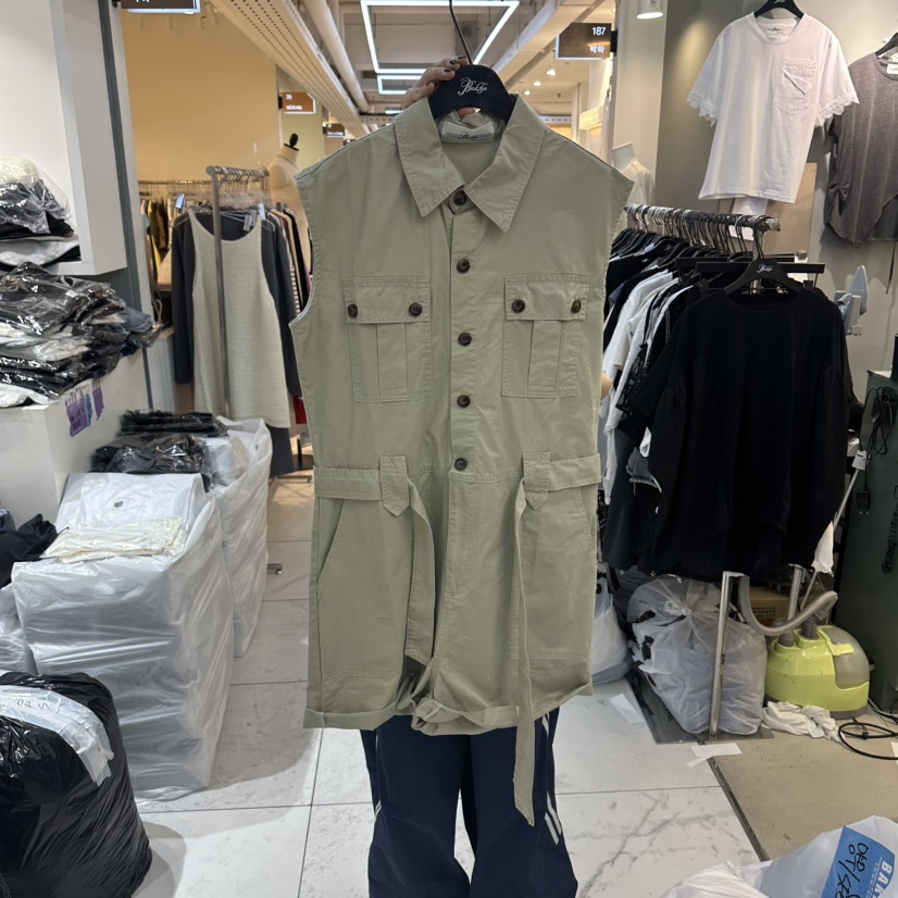 空韓國東大門代購女士新品職業休閑人氣推薦連體褲含腰帶BAKHA連體褲圖色2