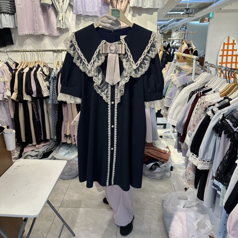 PAPA韓國東大門代購女裝新款推薦26春夏人氣熱賣時尚連衣裙Papaine/HALMADE連衣裙圖色3