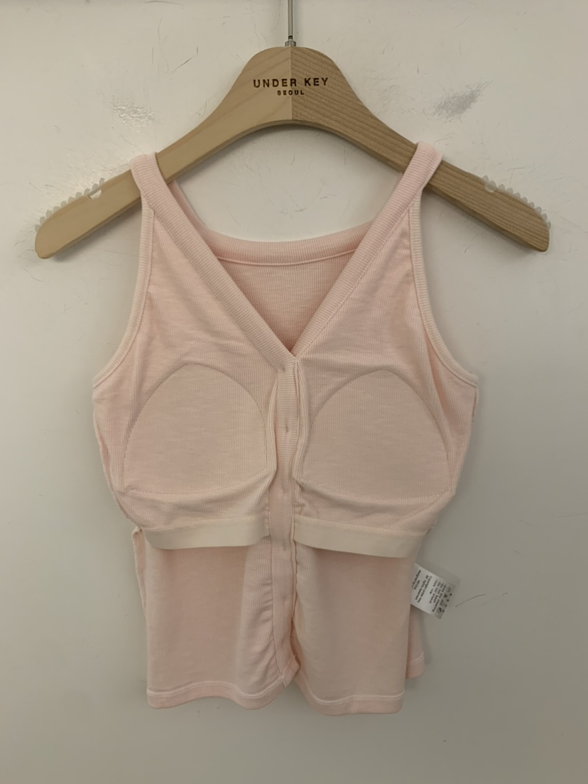 UNDER KEY韓國直郵女裝新品熱賣26夏季人氣吊帶背心紐扣UNDER KEY吊帶/背心