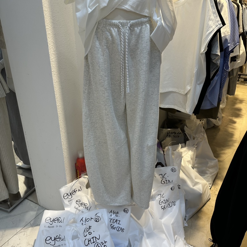 EYEFUL-Q韓國東大門直郵女裝新品26夏季時尚休閑休閑褲修身eyeful休閑褲圖色1