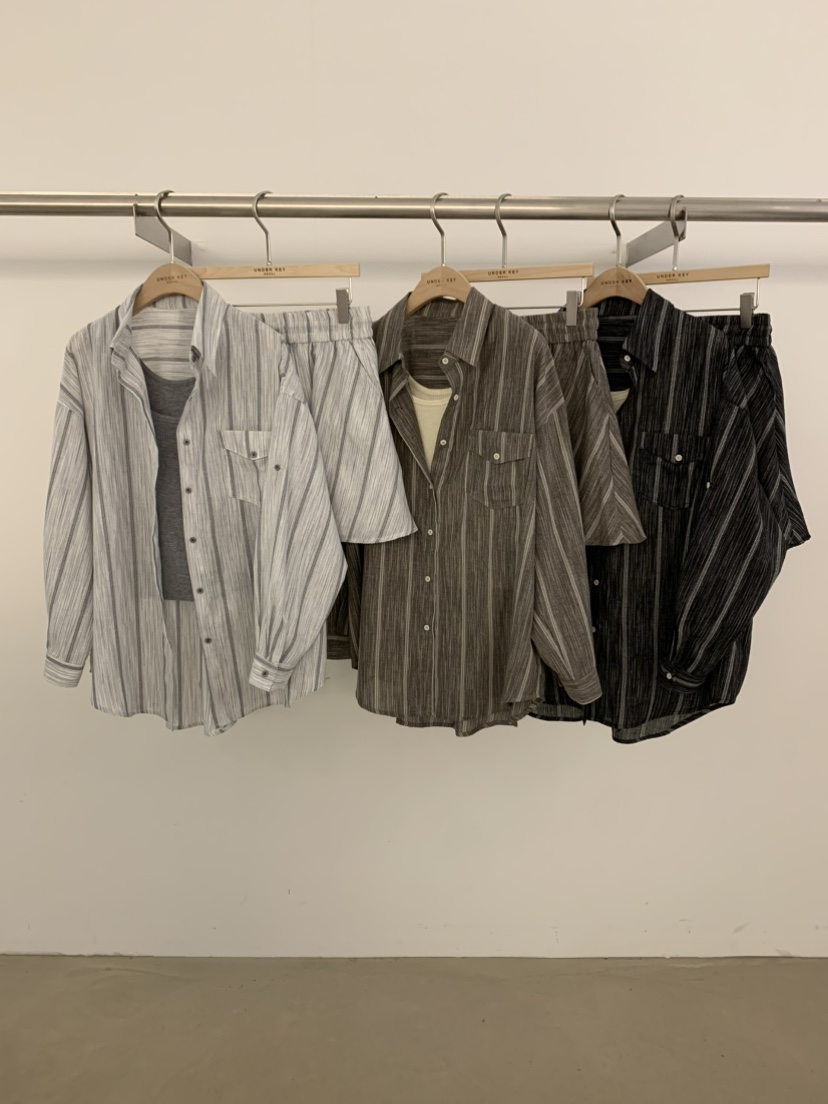 UNDER KEY東大門實拍韓國女士新品26春夏套裝三件套亞麻布UNDER KEY套裝