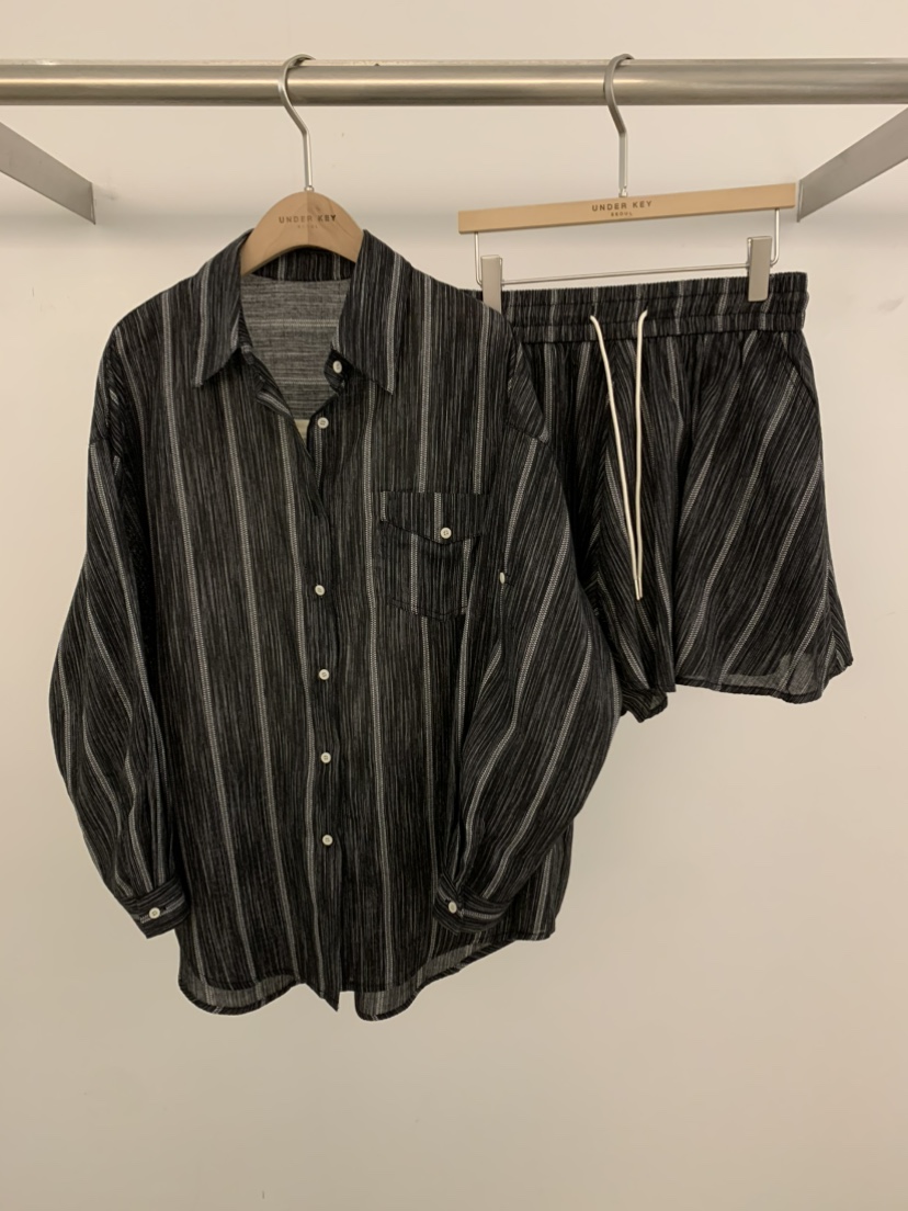 UNDER KEY東大門實拍韓國女士新品26春夏套裝三件套亞麻布UNDER KEY套裝圖色3