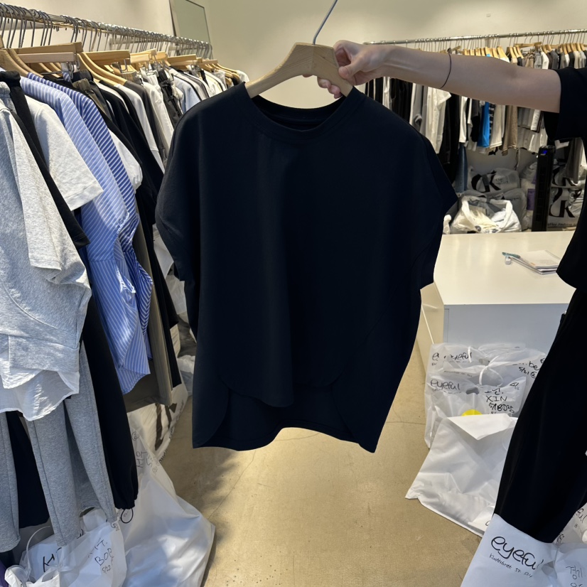 EYEFUL-Q韓國代購女裝新品26春夏時尚熱賣職業休閑人氣T恤eyefulT恤圖色2