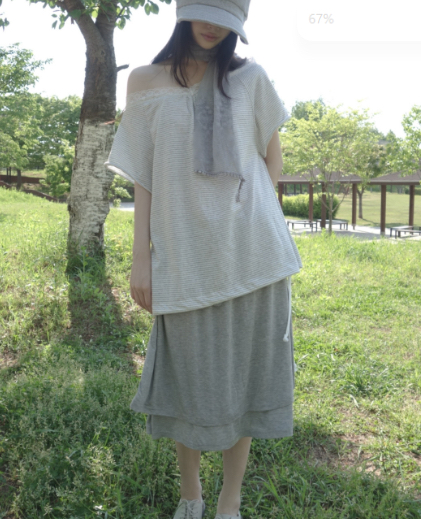 FLASH/I LOVE ME韓國直郵實拍女士新品時尚半身裙中短裙FLASH/I LOVE ME半身裙/中短裙