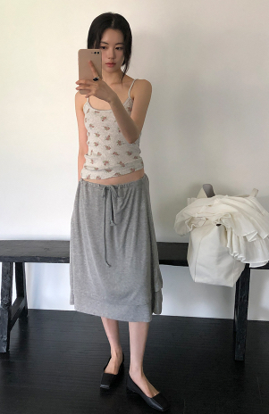 FLASH/I LOVE ME韓國直郵實拍女士新品時尚半身裙中短裙FLASH/I LOVE ME半身裙/中短裙
