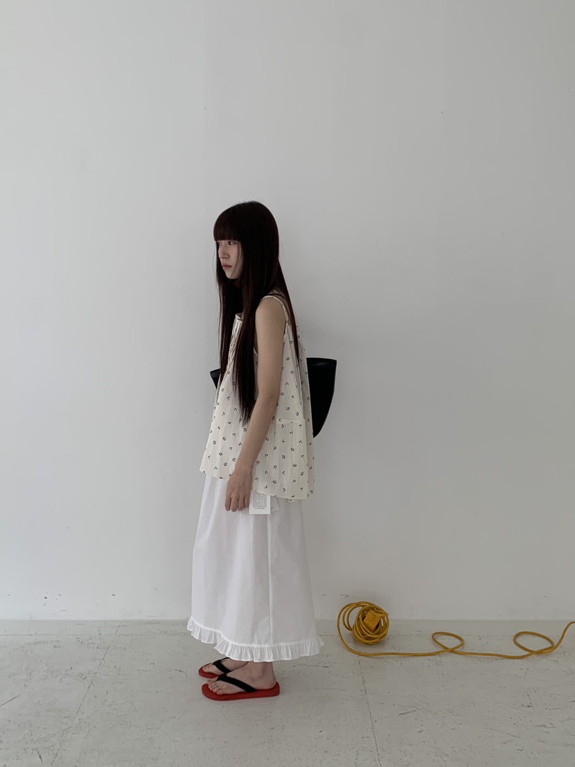 LOGARDEN韓國直郵女士新品26春夏推薦休閑職業吊帶背心褶裥LO GARDEN吊帶/背心