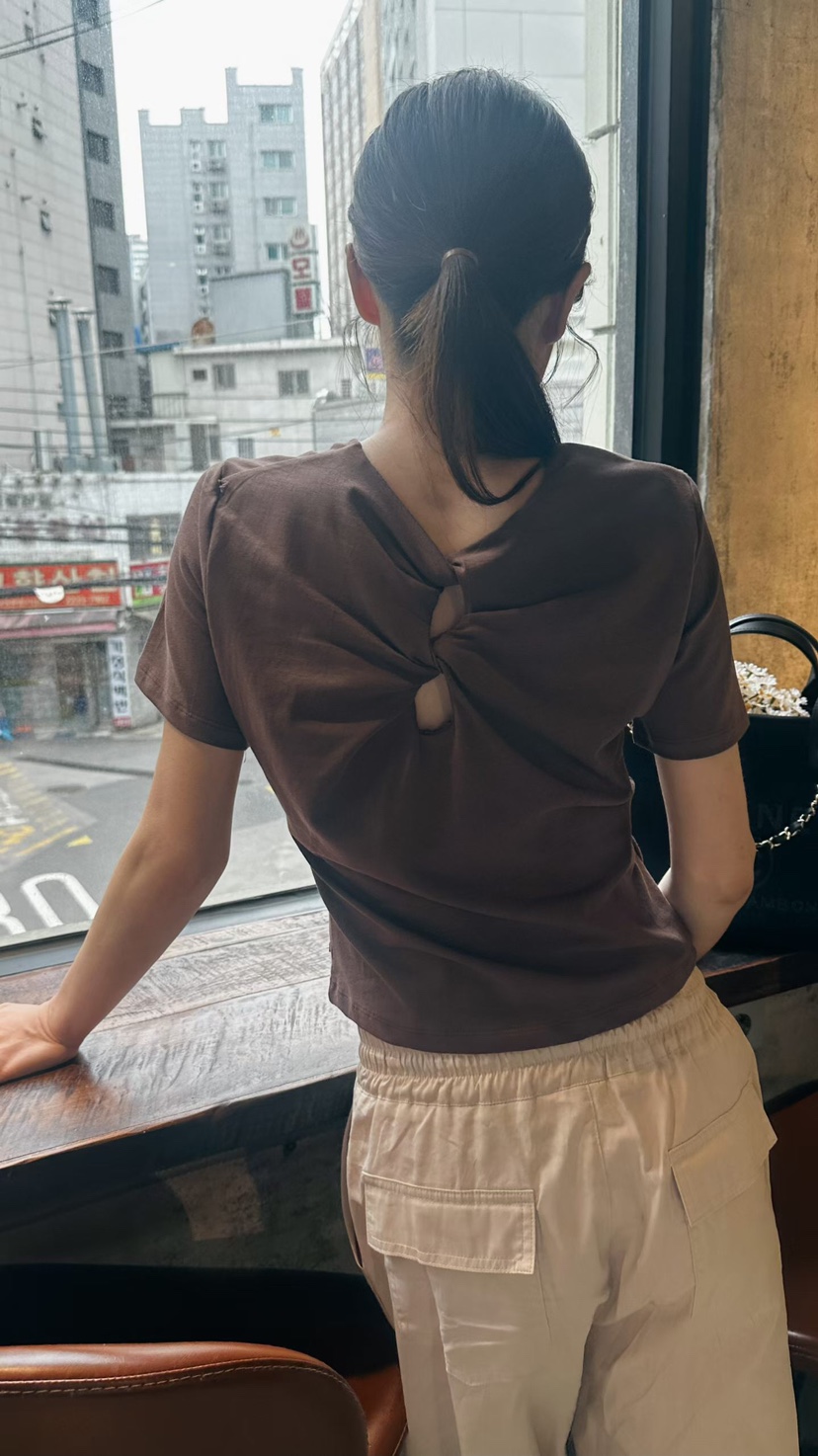 GENTLE B/LOVENTINA韓國東大門代購女士新款26春夏休閑T恤GENTLE B/LOVENTINAT恤圖色1