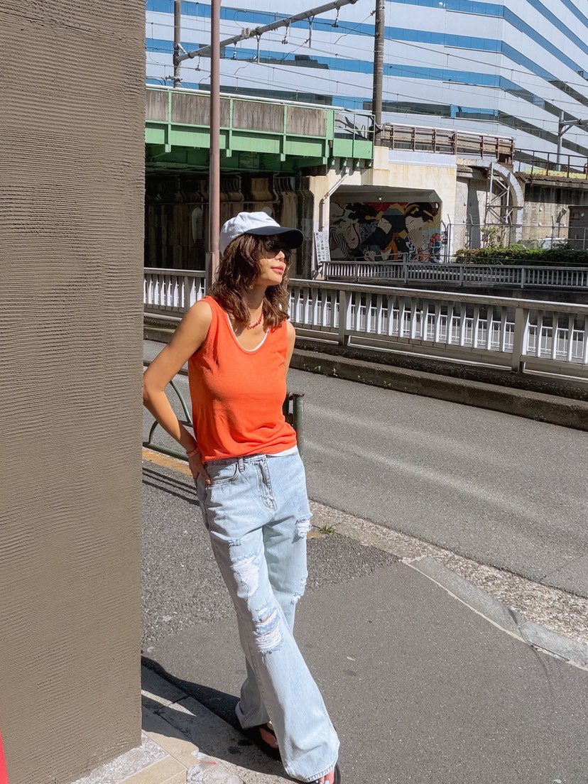 PARIS MATCH韓國直郵實拍女裝新品推薦職業吊帶背心撞色PARIS MATCH吊帶/背心