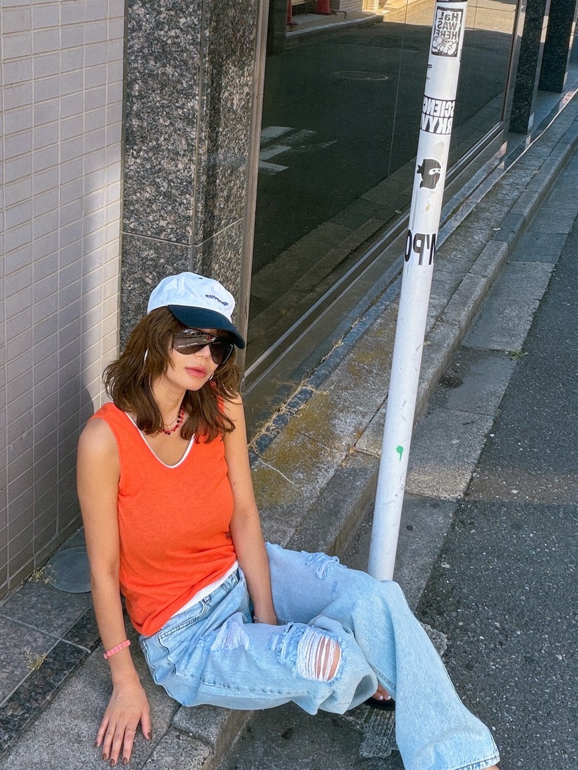 PARIS MATCH韓國直郵實拍女裝新品推薦職業吊帶背心撞色PARIS MATCH吊帶/背心