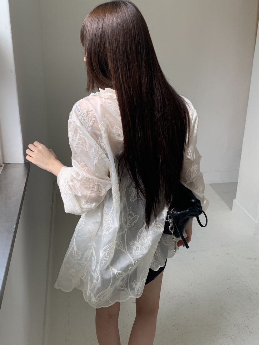 LOGARDEN韓國東大門代購女裝新款26夏季人氣熱賣襯衫蕾絲衫LO GARDEN襯衫/蕾絲衫
