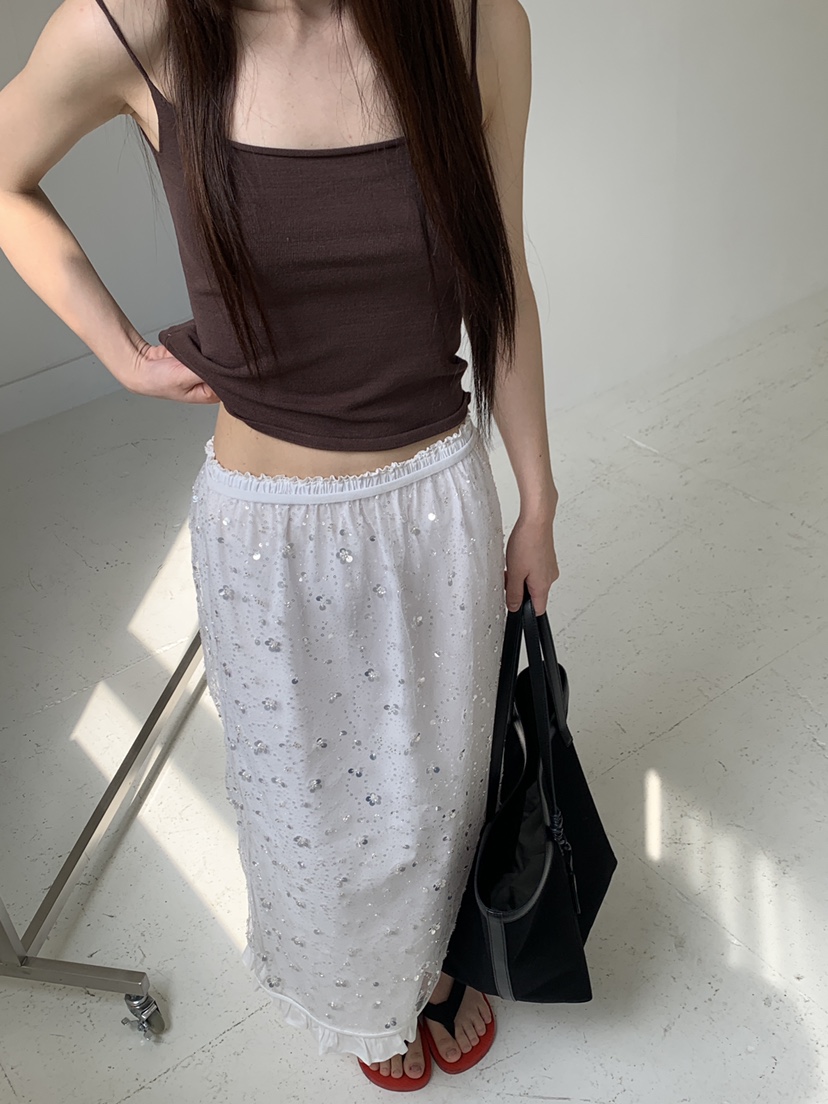 LOGARDEN韓國直郵實拍女士新品熱賣時尚推薦26夏季人氣長裙LO GARDEN長裙