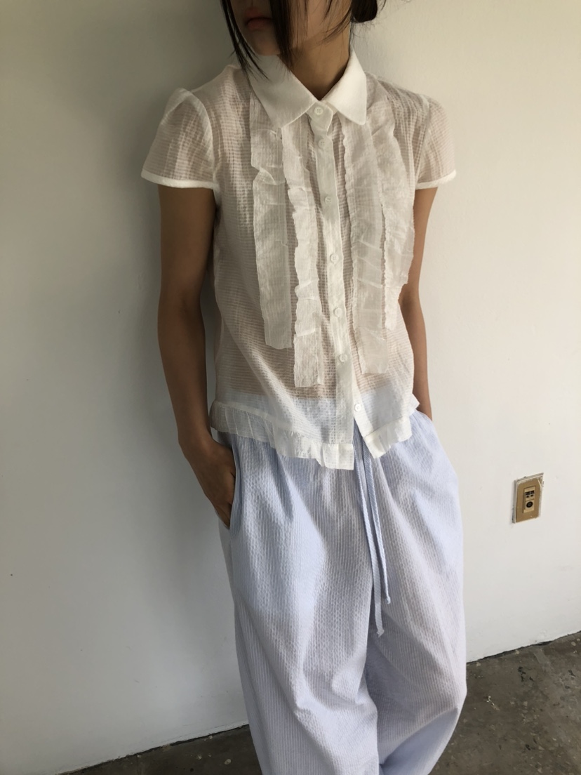 FLASH/I LOVE ME韓國直郵女士新款26春夏休閑襯衫蕾絲衫FLASH/I LOVE ME襯衫/蕾絲衫