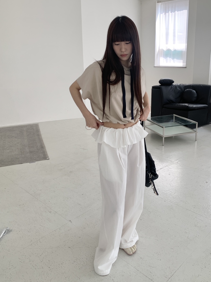 LOGARDEN韓國直郵女士新品人氣熱賣職業26春夏推薦T恤撞色LO GARDENT恤
