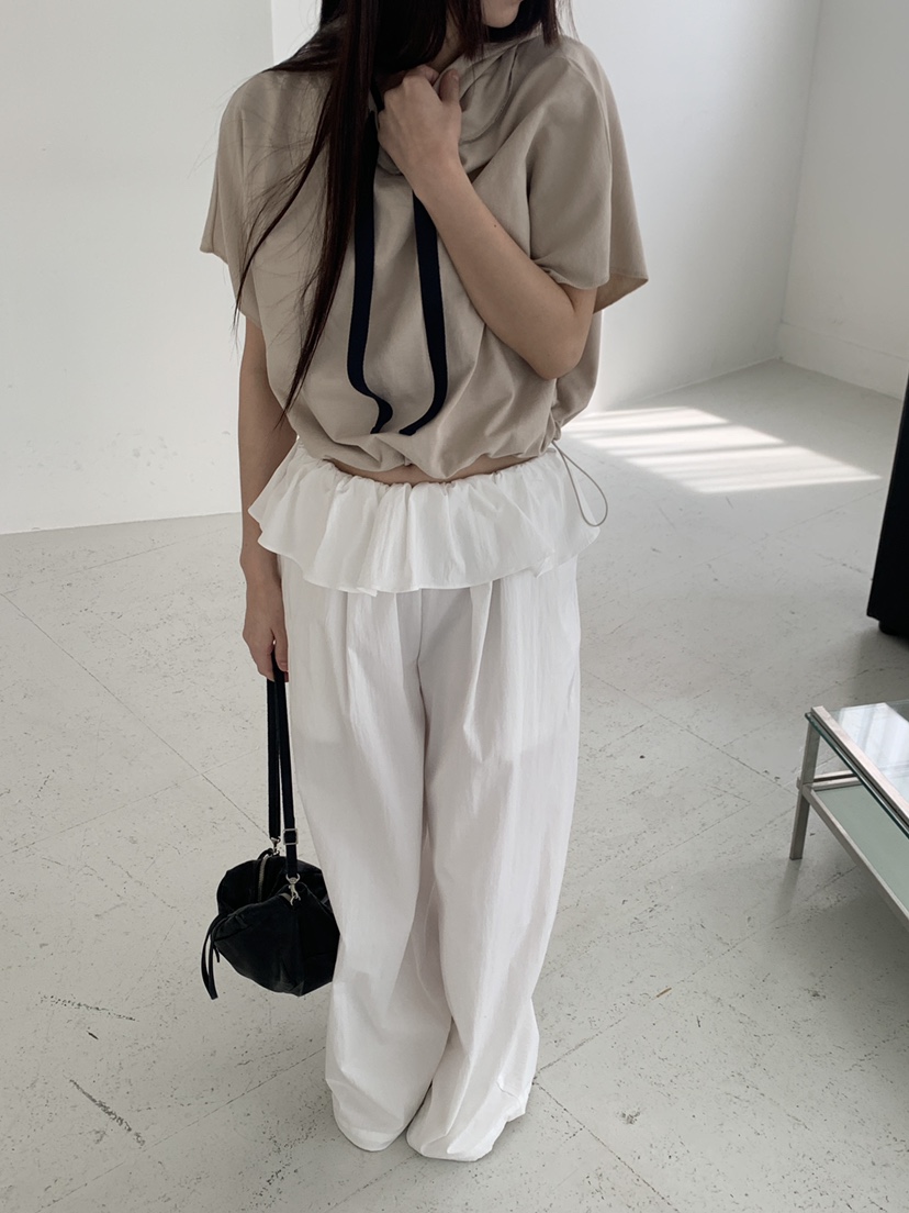 LOGARDEN韓國直郵女士新品人氣熱賣職業26春夏推薦T恤撞色LO GARDENT恤