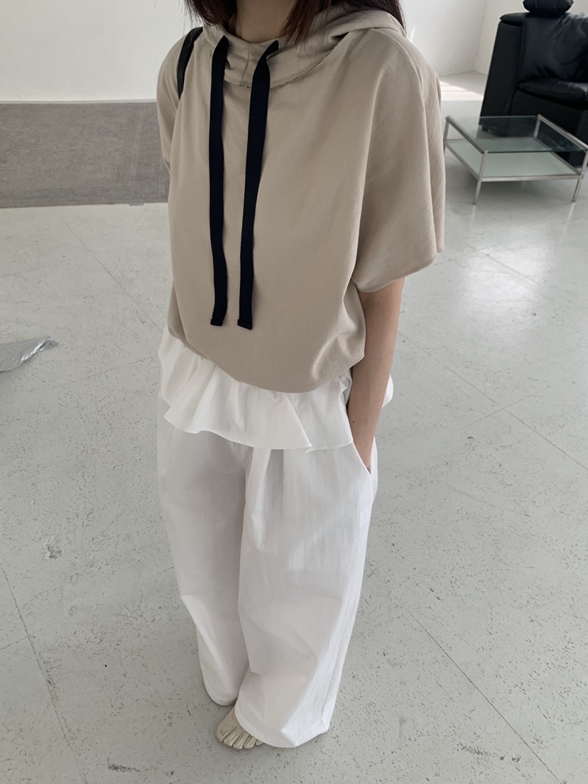 LOGARDEN韓國直郵女士新品人氣熱賣職業26春夏推薦T恤撞色LO GARDENT恤圖色2