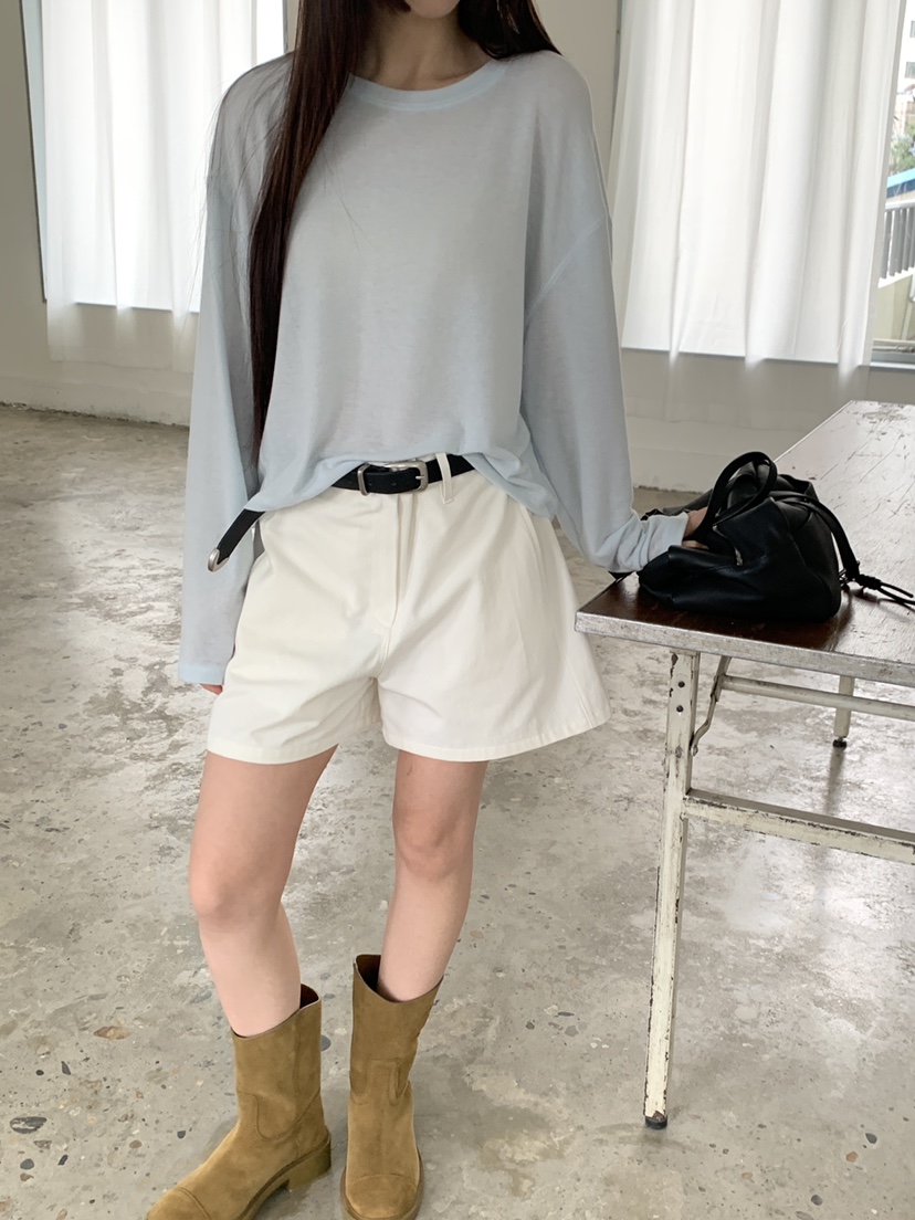 LOGARDEN韓國東大門直郵女士新品人氣熱賣26春夏短褲含腰帶LO GARDEN短褲