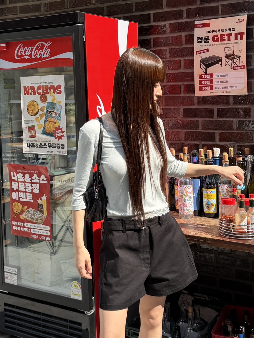 LOGARDEN韓國東大門直郵女士新品人氣熱賣26春夏短褲含腰帶LO GARDEN短褲