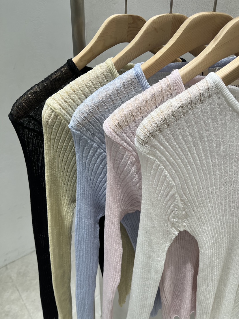 EVERCOMMERCE METICULOUSLY DESIGNED韓國代購女士新品26春夏針織衫羅紋EVERCOMMERCE METICULOUSLY DESIGNED針織衫
