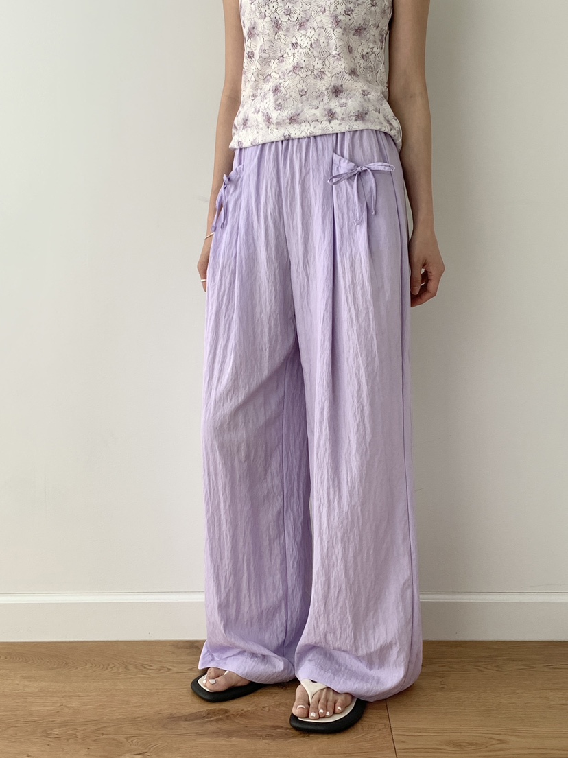 RE:OPENING韓國直郵女裝新品時尚人氣休閑26夏季休閑褲絲帶RE:OPENING休閑褲