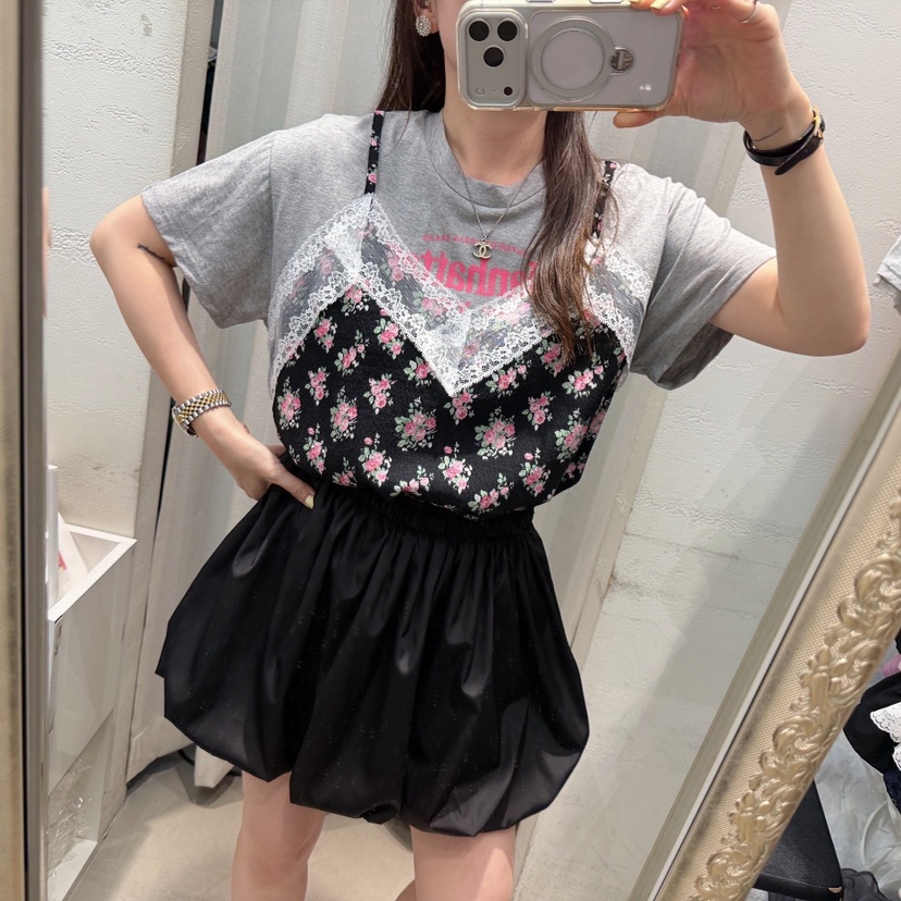 LOVABLE-L東大門實拍韓國女士新品休閑26春夏26夏季熱賣T恤LOVABLE-LT恤