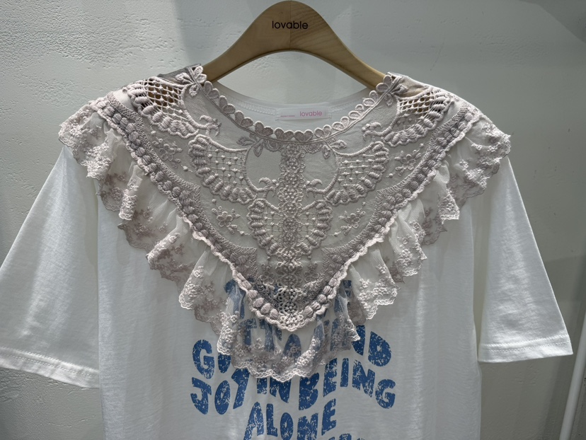 LOVABLE-L韓國直郵女士新品26夏季職業熱賣時尚休閑26春夏T恤LOVABLE-LT恤