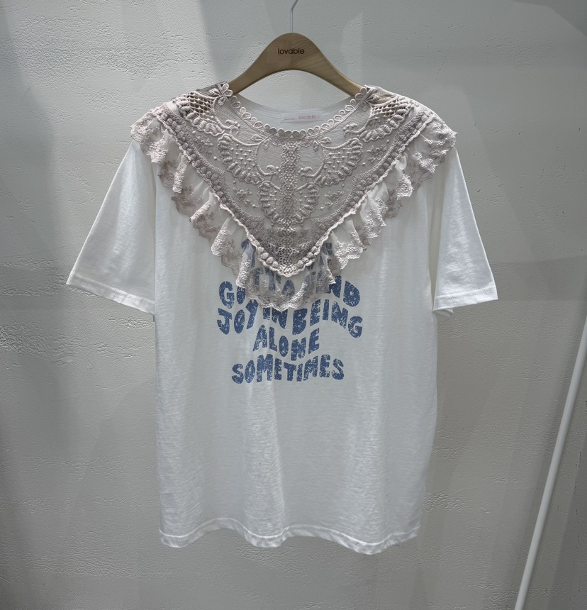 LOVABLE-L韓國直郵女士新品26夏季職業熱賣時尚休閑26春夏T恤LOVABLE-LT恤圖色1