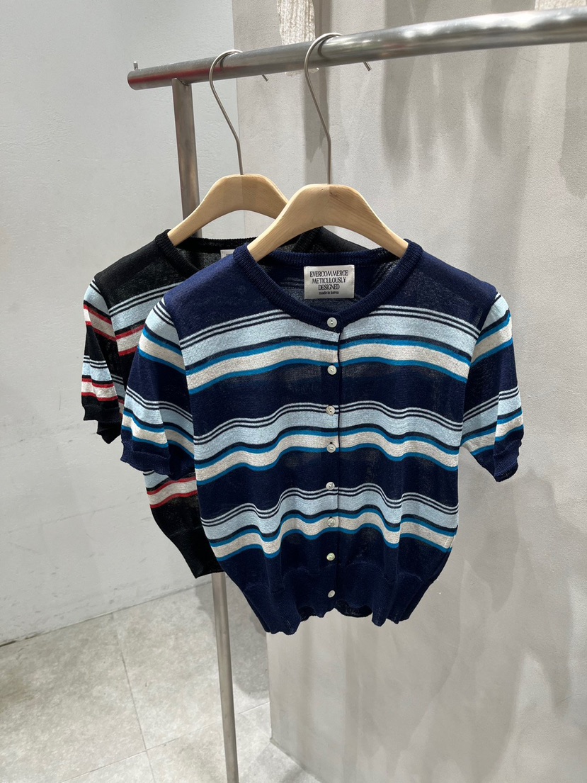 EVERCOMMERCE METICULOUSLY DESIGNED韓國東大門直郵女裝新品休閑針織衫亞麻布EVERCOMMERCE METICULOUSLY DESIGNED針織衫