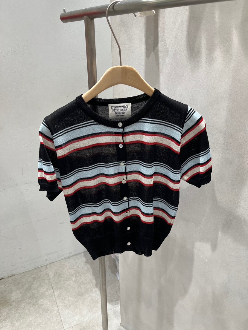 EVERCOMMERCE METICULOUSLY DESIGNED韓國東大門直郵女裝新品休閑針織衫亞麻布EVERCOMMERCE METICULOUSLY DESIGNED針織衫圖色3