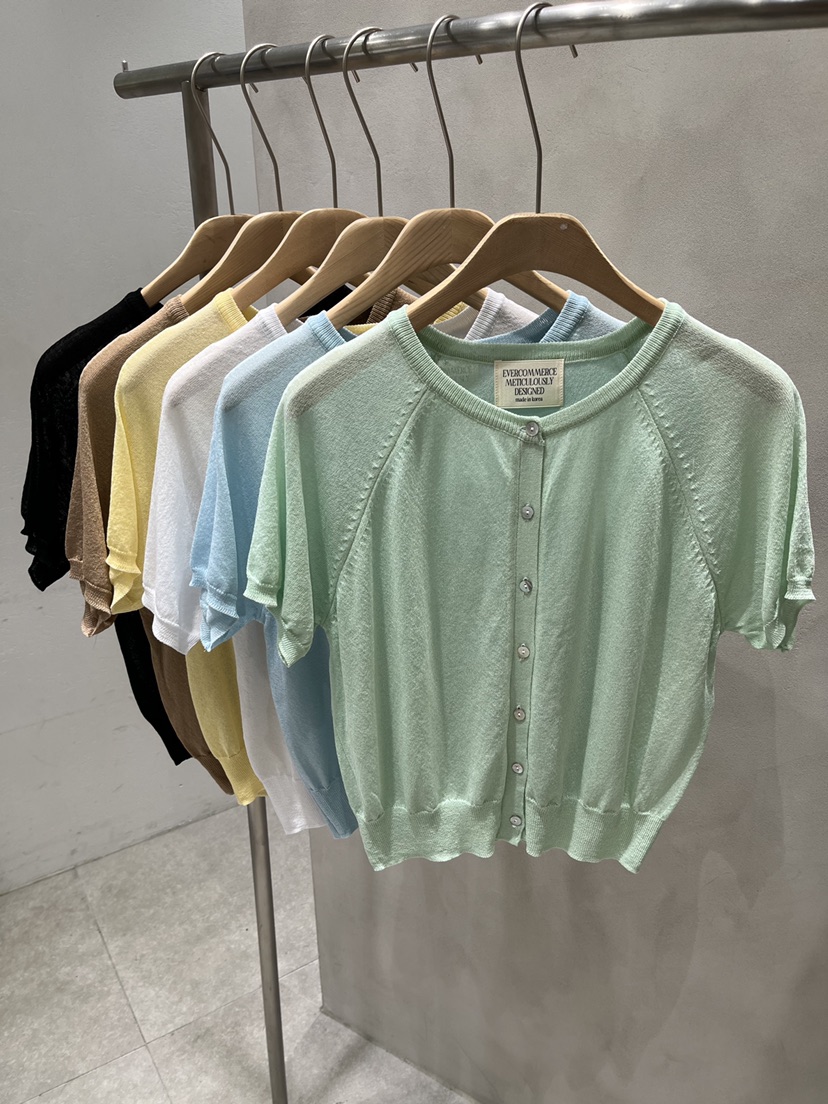 EVERCOMMERCE METICULOUSLY DESIGNED東大門實拍韓國女士新款26夏季針織衫EVERCOMMERCE METICULOUSLY DESIGNED針織衫