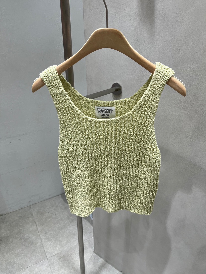 EVERCOMMERCE METICULOUSLY DESIGNED東大門實拍韓國女裝新品推薦吊帶背心棉EVERCOMMERCE METICULOUSLY DESIGNED吊帶/背心圖色1