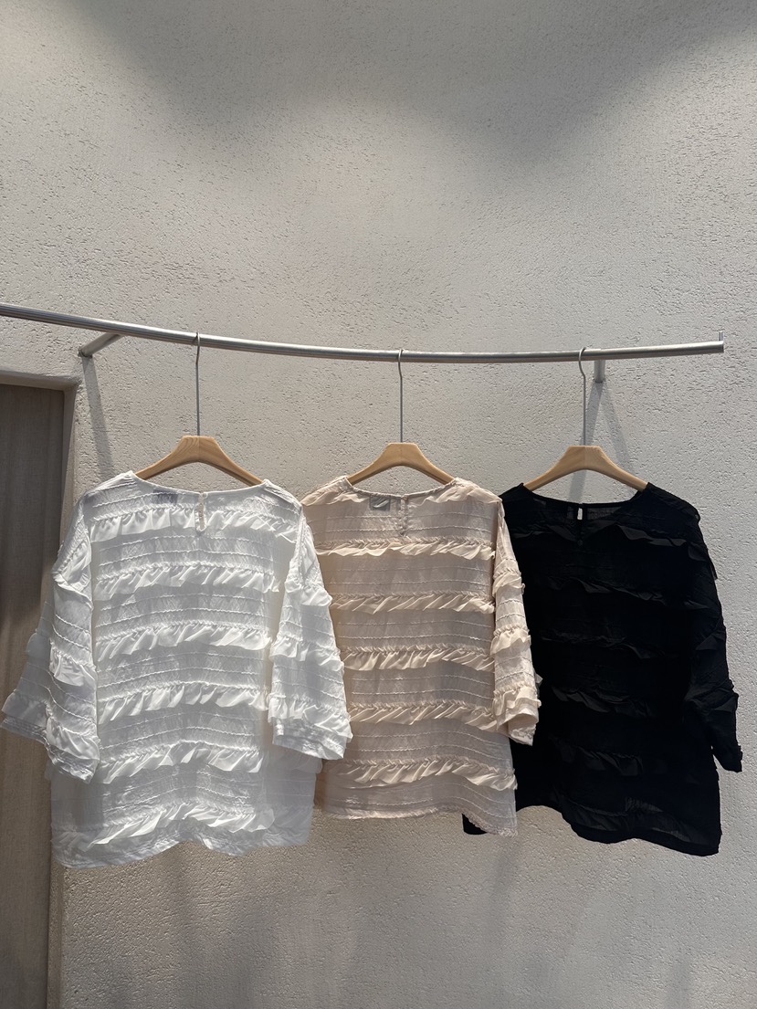 THE LINE-Q韓國直郵女士新品26春夏熱賣26夏季襯衫蕾絲衫THE LINE-Q襯衫/蕾絲衫