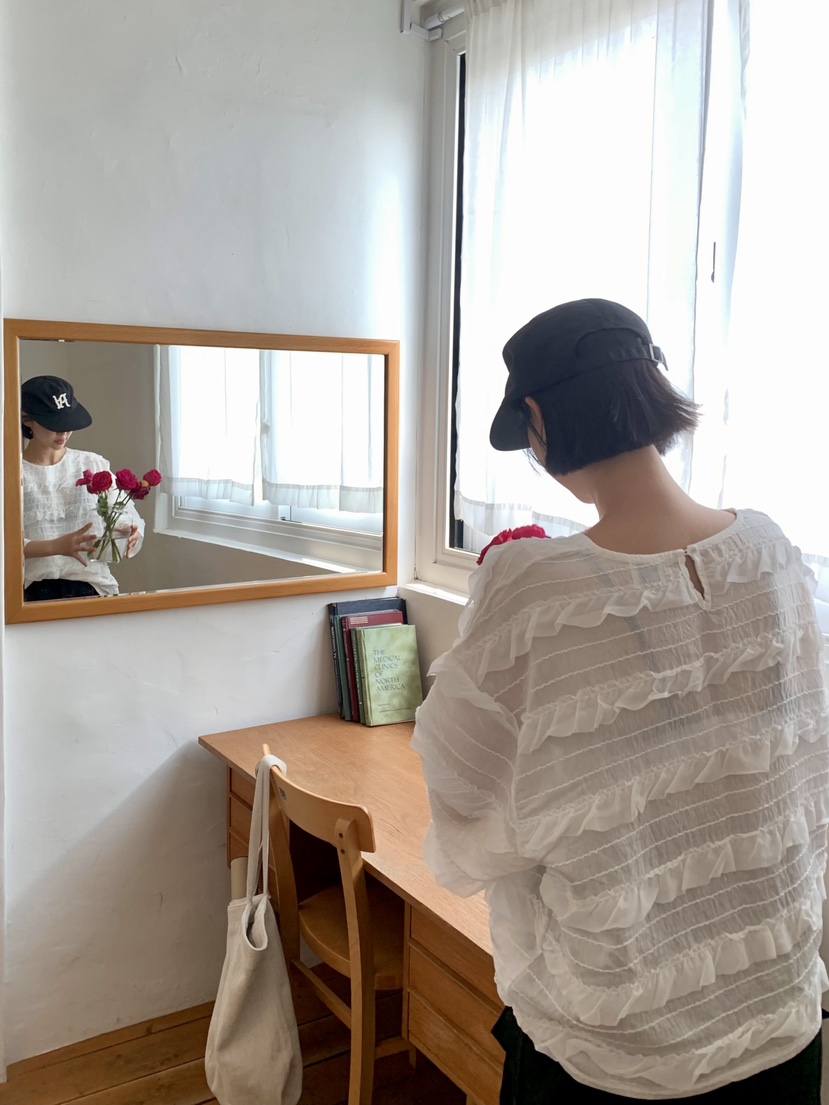 THE LINE-Q韓國直郵女士新品26春夏熱賣26夏季襯衫蕾絲衫THE LINE-Q襯衫/蕾絲衫