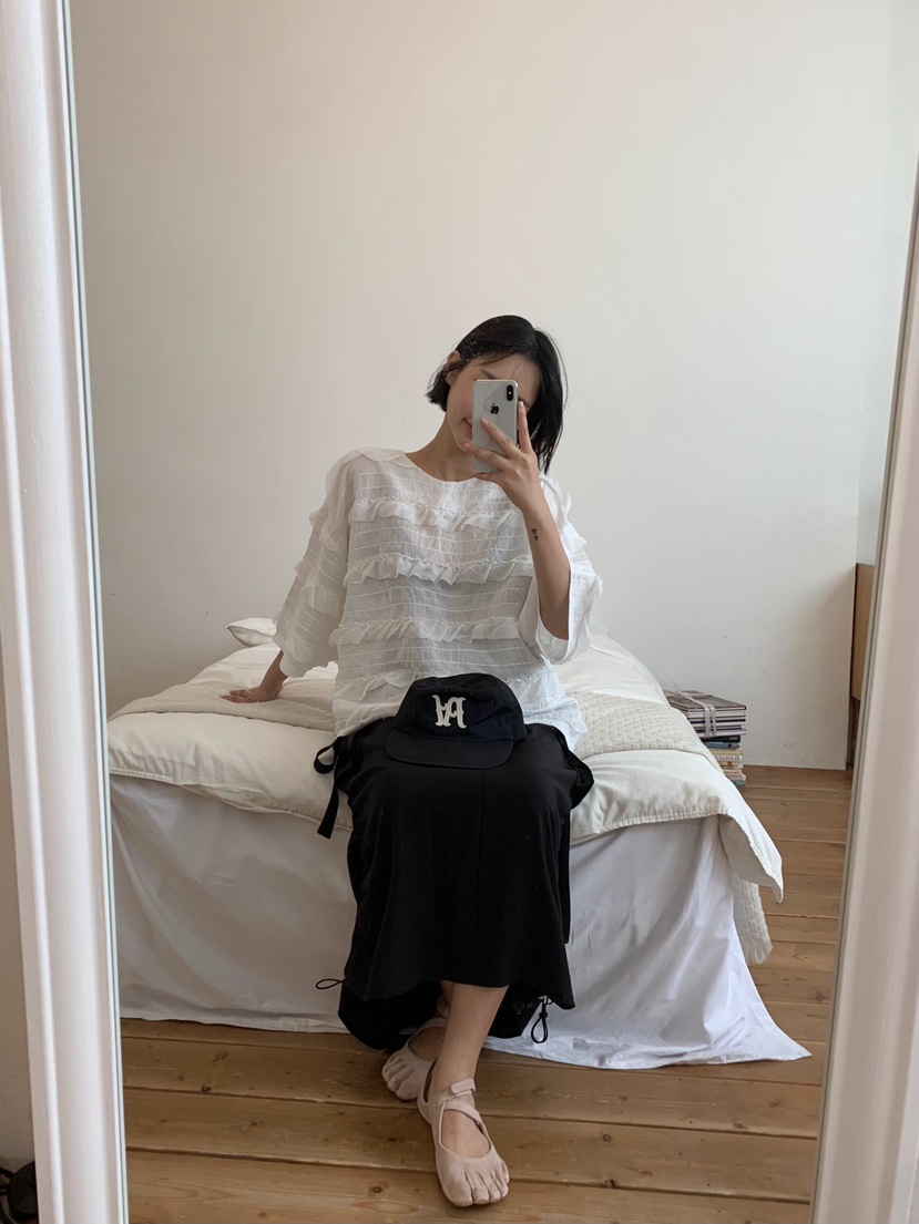 THE LINE-Q韓國直郵女士新品26春夏熱賣26夏季襯衫蕾絲衫THE LINE-Q襯衫/蕾絲衫